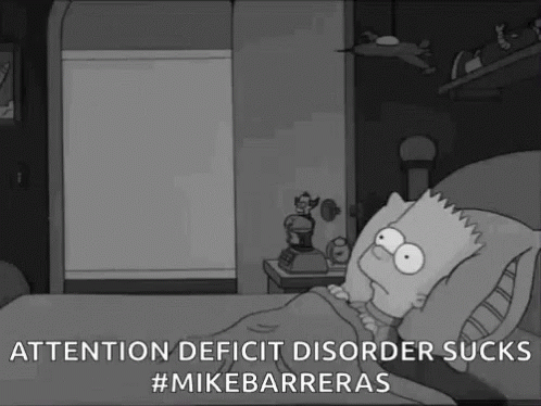 Mike Barreras Attention Deficit Disorder GIF - Mike Barreras Attention Deficit Disorder Bart Simpson GIFs