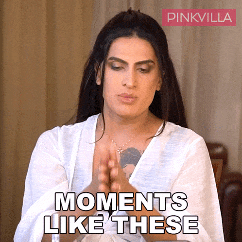 a woman is praying with the words moments like these behind her