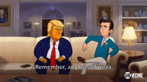 Remember Any Loss Of Pizza Is Considered A Loss Of Life GIF - Remember Any Loss Of Pizza Is Considered A Loss Of Life Dont Waste Pizza GIFs