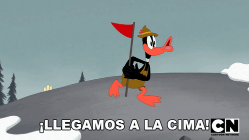 Llegamos A La Cima Pato Lucas GIF - Llegamos A La Cima Pato Lucas Looney Tunes GIFs