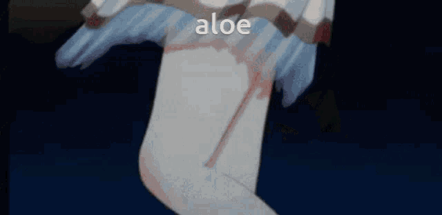 a woman 's legs are shown with the word aloe above them