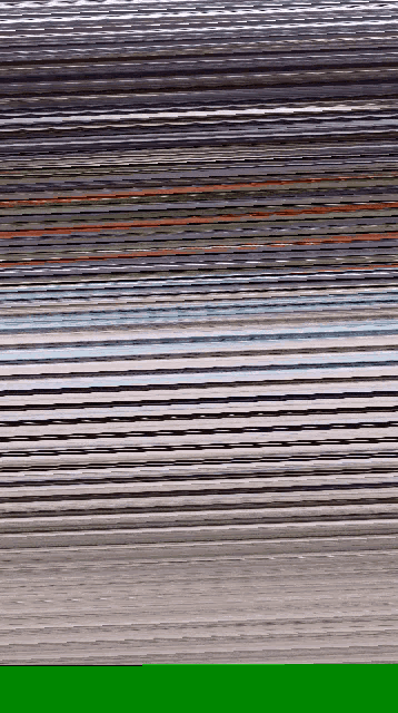 a close up of a stack of papers with a green border