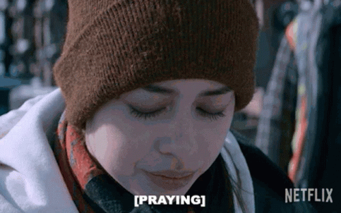 Praying Amber Midthunder GIF - Praying Amber Midthunder The Ice Road GIFs