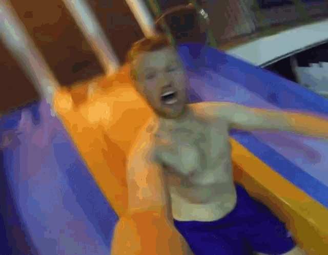 Slide Scared GIF