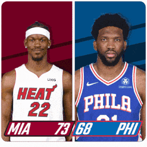 two basketball players from heat and philadelphia