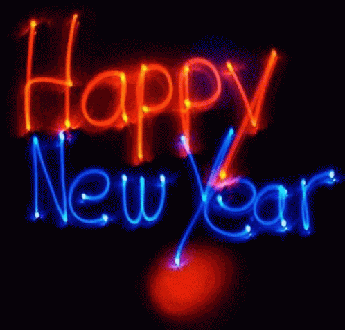 Happy New Year 2020 GIF - Happy New Year 2020 Neon GIFs