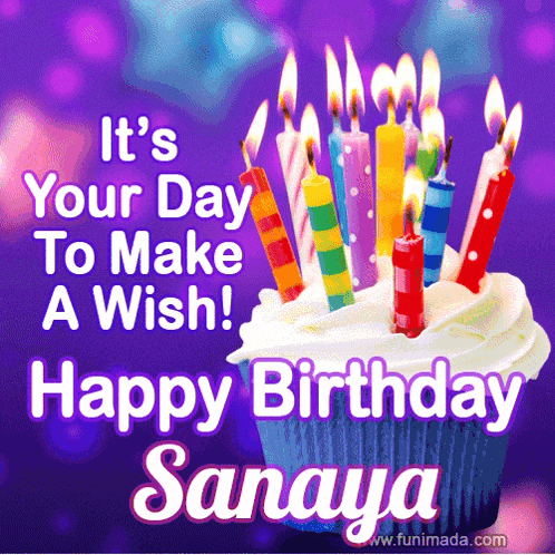 it 's your day to make a wish ! happy birthday sahaya