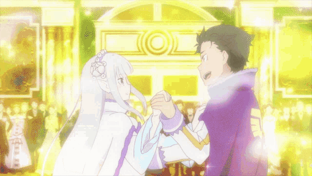 a man and a girl are hugging each other and the girl is wearing a purple coat