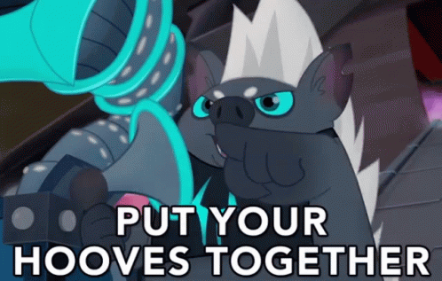 Put Your Hooves Together GIF - My Little Pony Put Your Hoove Together My Little Pony Movie GIFs