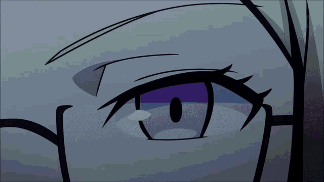 a close up of a person 's face with blue eyes and glasses