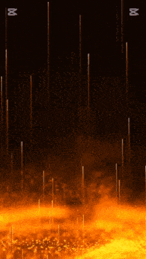 a dark background with a few lines that are orange