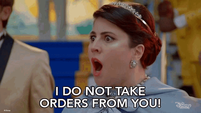I Do Not Take Orders From You Fairy Godmother GIF - I Do Not Take Orders From You Fairy Godmother Descendants GIFs