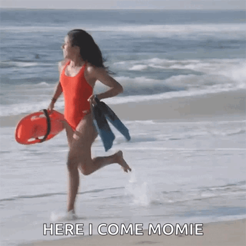 Running By The Shore Michelle Khare GIF - Running By The Shore Michelle Khare Im Coming GIFs