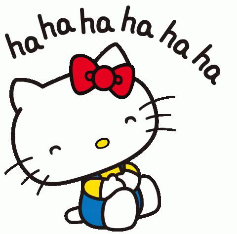 Hello Kitty Haha GIF - Hello Kitty Haha Laughing GIFs