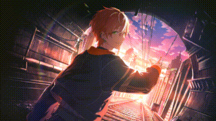 a man is standing on a train track in a tunnel .