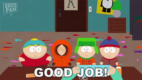 Good Job Kyle Broflovski GIF - Good Job Kyle Broflovski Eric Cartman GIFs