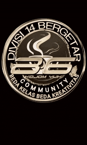 a logo for divisi 14 with a black background