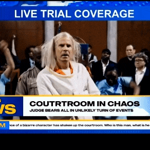 courtroom in chaos judge bears all in unlikely turn of events according to a live trial coverage