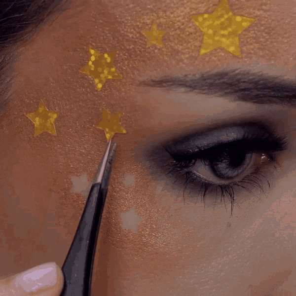 Stars Face Paint GIF - Stars Face Paint Painting Face GIFs