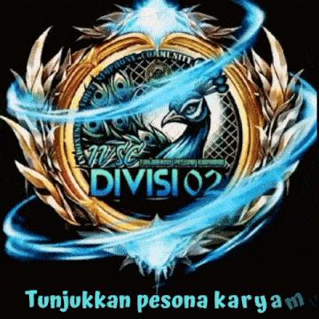 a logo with a peacock and the words music division 02