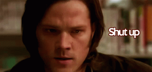 Supernatural Sam Winchester GIF - Supernatural Sam Winchester Shut Up GIFs