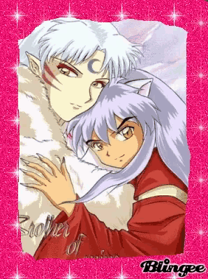 a picture of inuyasha and sesshomaru from inuyasha anime