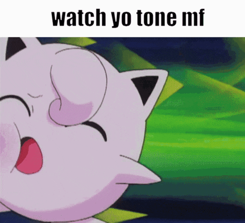a picture of a cartoon character with the words watch yo tone mf