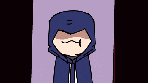 a cartoon of a person sticking out their tongue