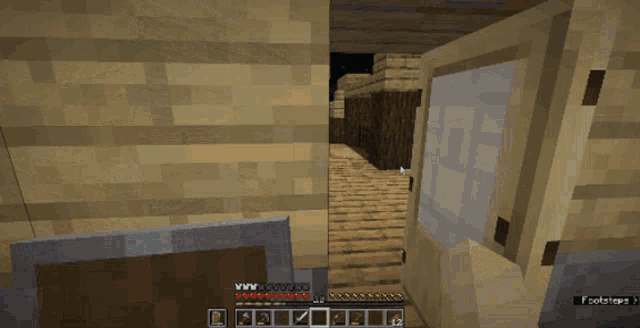 a screenshot of a minecraft game shows a player 's inventory and a message that says sustaining attack
