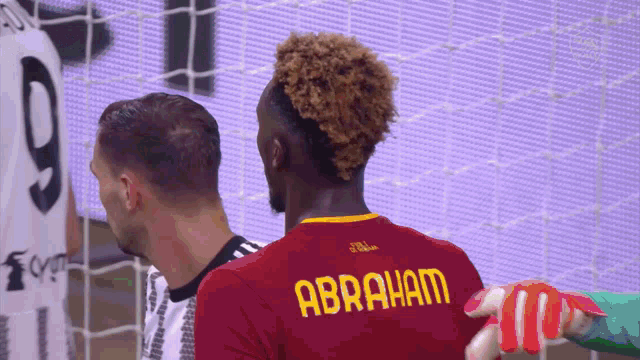 abraham is the name on the back of a jersey