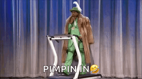 Pimp Pimpin GIF - Pimp Pimpin Pimp On A Treadmill GIFs
