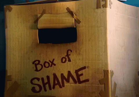 Box Of Shame GIF - Shame Box Of Shame GIFs