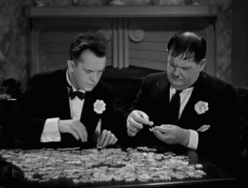 Laurel And Hardy Jigsaw GIF