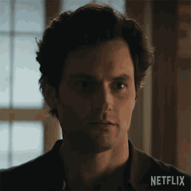a close up of a man 's face with netflix written in the corner