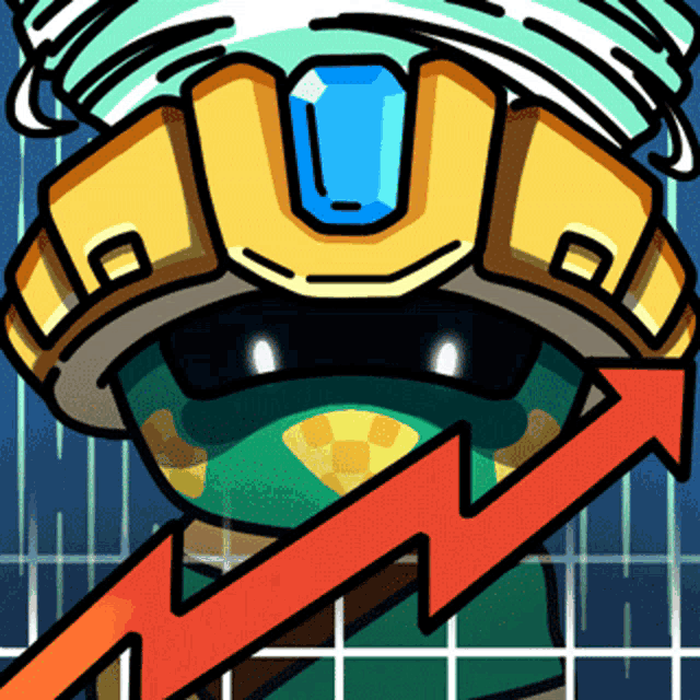 a cartoon drawing of a person with a crown on their head