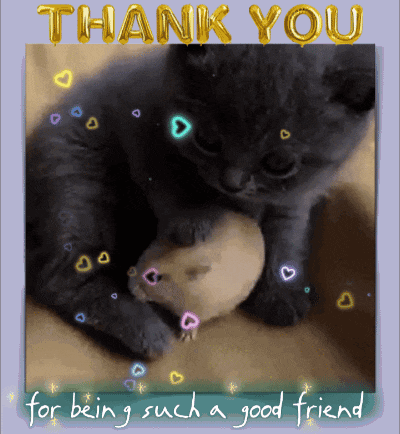 a thank you for being such a good friend postcard