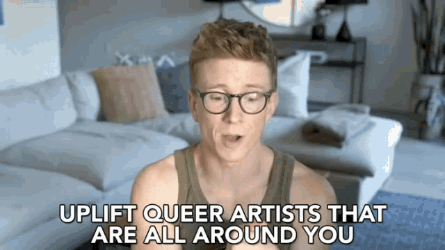 Uplift Queer Artists Pride Month GIF - Uplift Queer Artists Pride Month Pride Parade GIFs