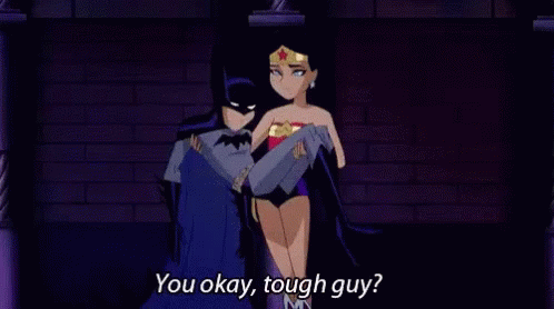 Batman Wonder Woman GIF - Batman Wonder Woman You Okay GIFs
