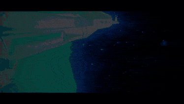 a computer generated image of a space ship flying through the stars
