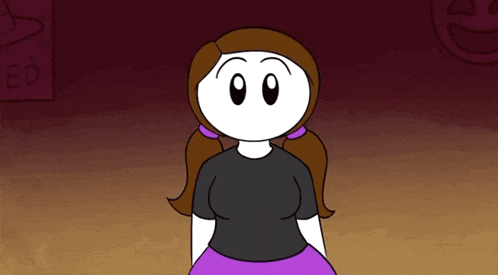 a cartoon character is standing in front of a sign that says " ed "