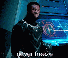 Black Panther I Never Freeze GIF - Black Panther I Never Freeze Helmet GIFs