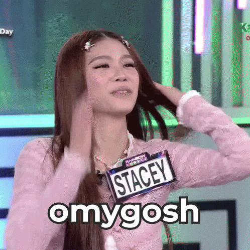 a woman with a name tag that says stacey on it