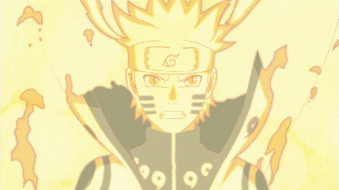 a drawing of naruto with a g on his headband