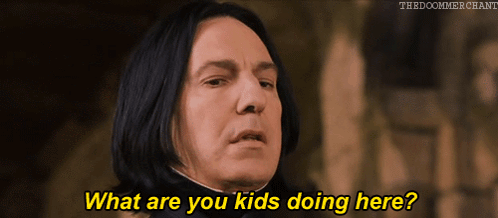 What Are You Doing Here Snape GIF - What Are You Doing Here Snape Harry Potter GIFs