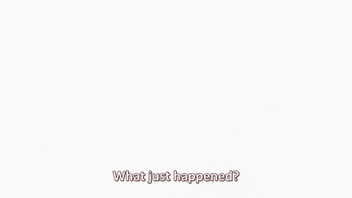 a cartoon character says what just happened in a dark room