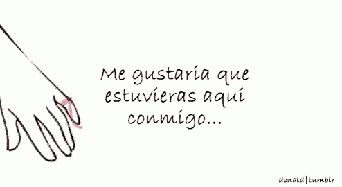 a pink heart with the words me gustaria que estuvieras aqui conmigo written on it