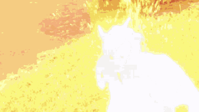 a drawing of a devil with horns and a glowing face