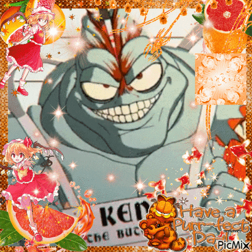 a picture of a cartoon character with a sign that says ken the buck