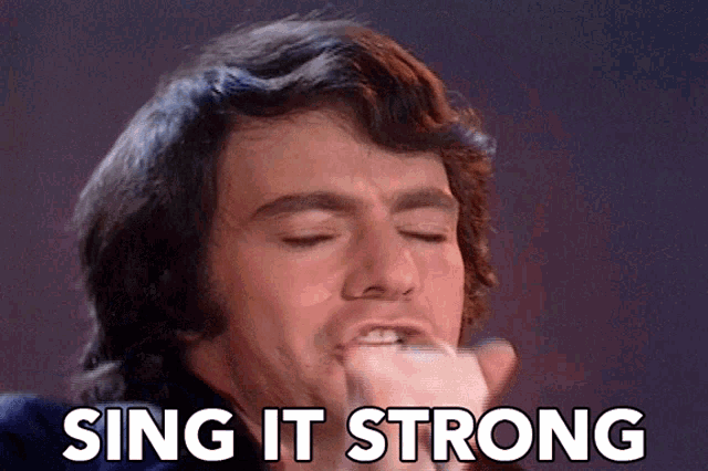 Sing It Strong Neil Diamond GIF - Sing It Strong Neil Diamond Holly Holy GIFs