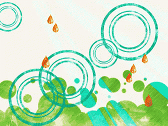 a cartoon of a girl flying through the air